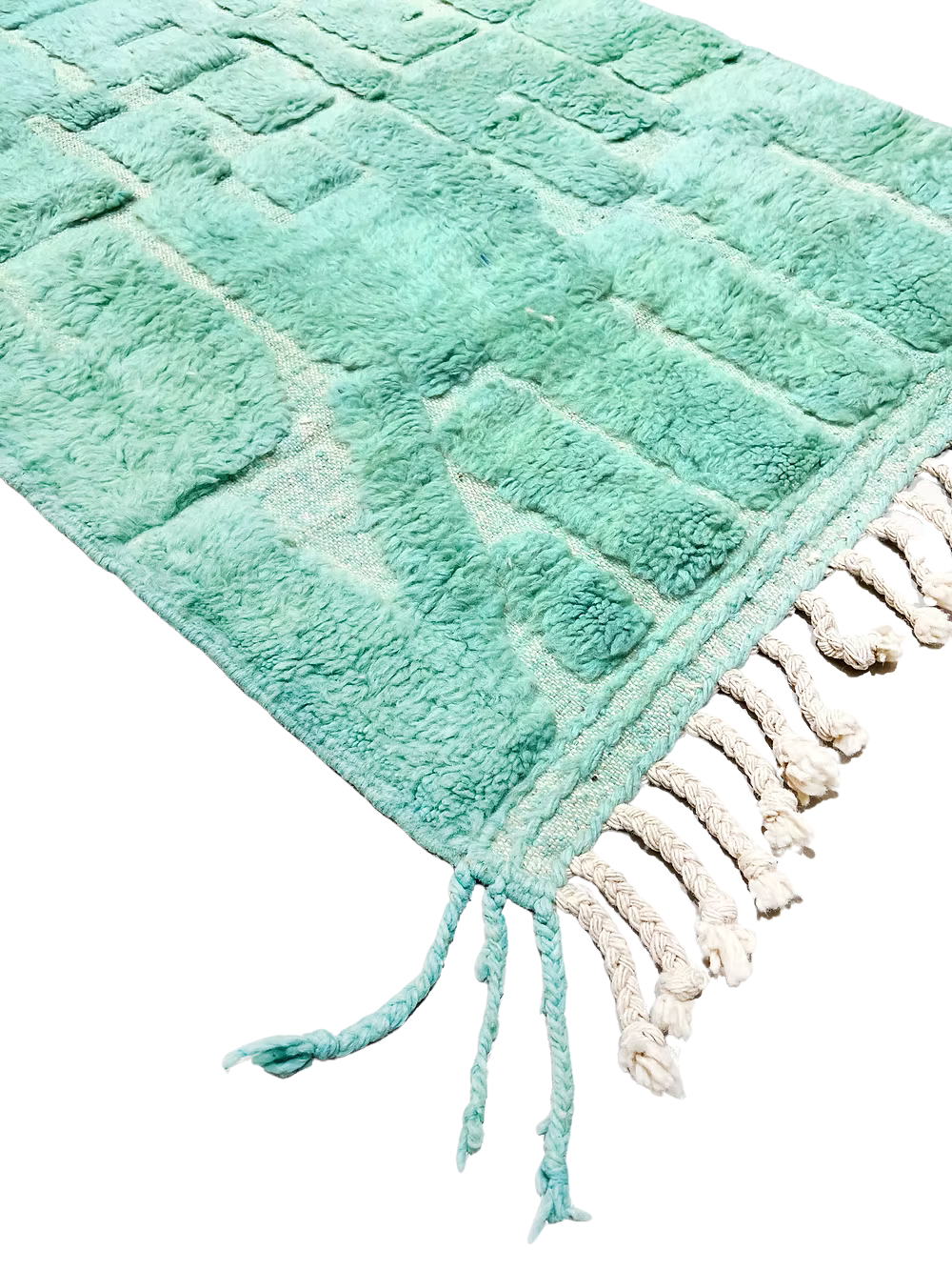 Beni Ouarain in Turquoise - Custom- Made Beni Ourain Wool Rug