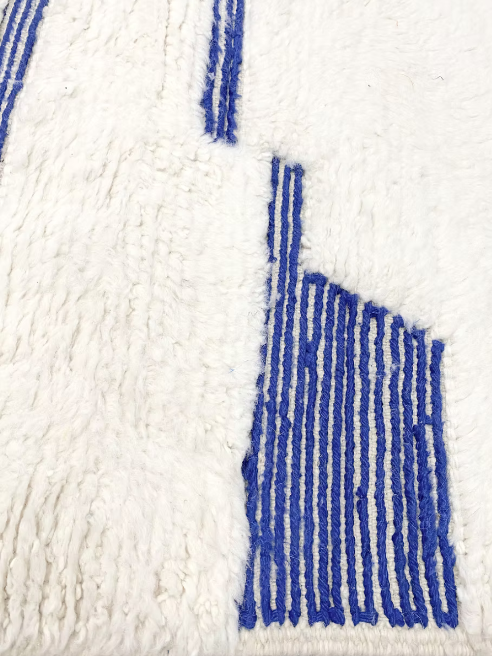 Architectural Frame Beni Ourain Collector's Piece – Custom Made Beni Ourain Wool Rug