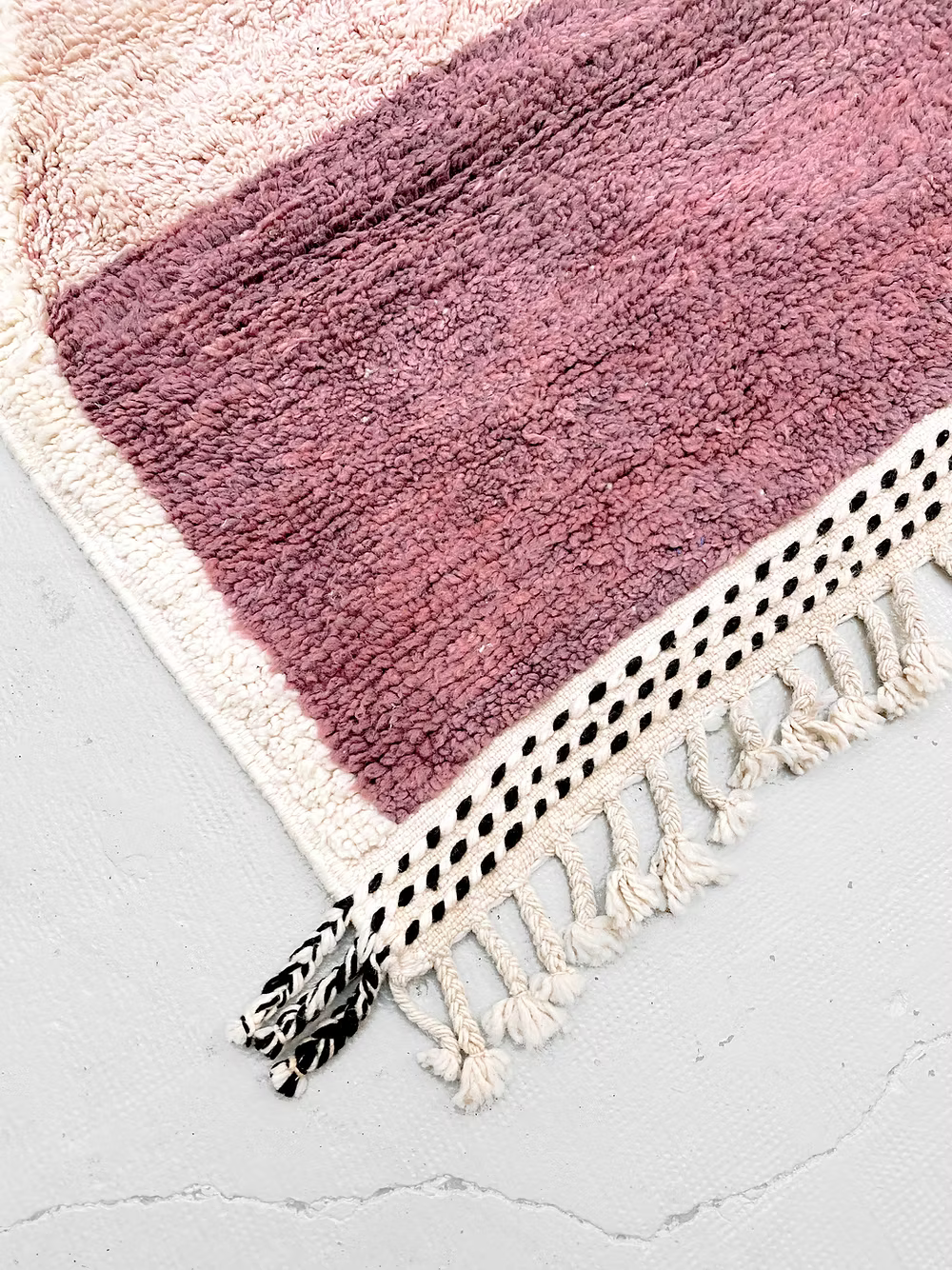 The Cobalt Abstraction Custom-Made Azilal Wool Rug