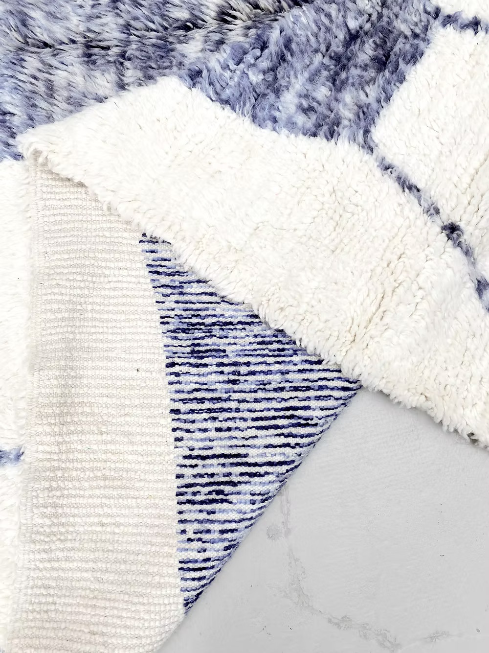 The Abstract Totem Beni Ourain Sculpture Rug – Custom Made Beni Ourain Wool Rug