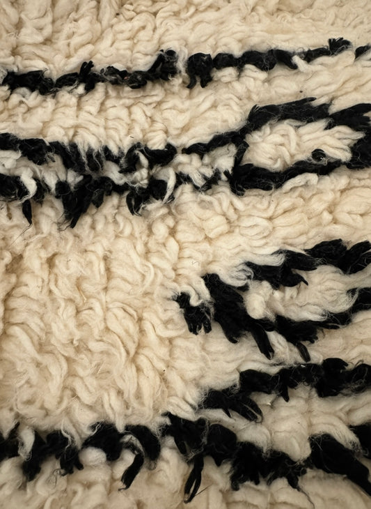 "Cloud Peak" Upcycled Vintage Beni Ourain Pouf