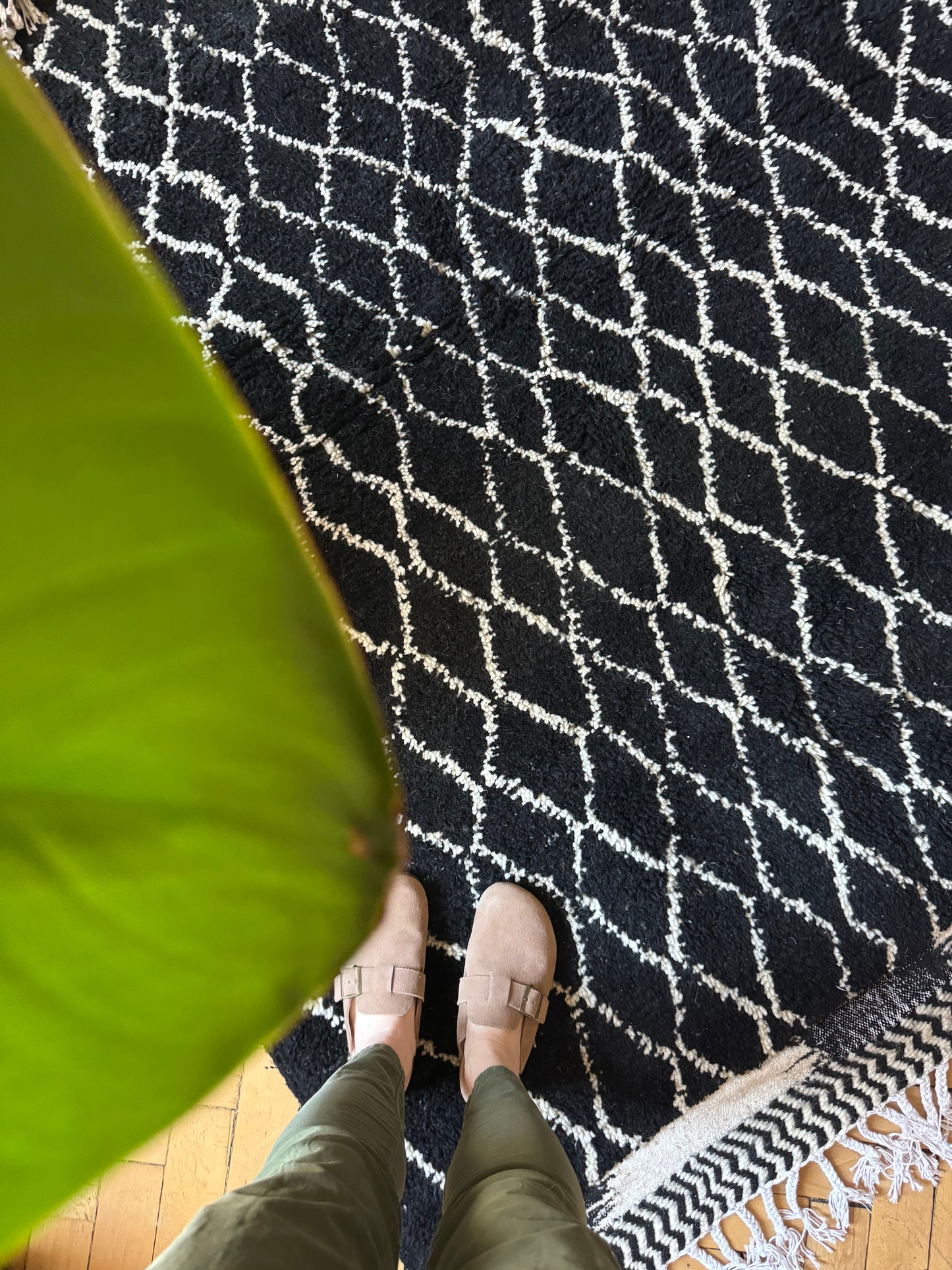 Midnight Cascade – Handmade Azilal Wool Rug