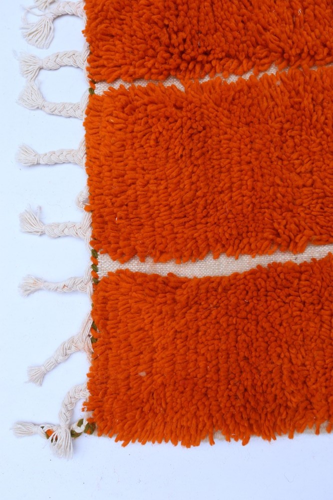 Olive & Tangerine Block – Azilal Wool Rug 272 x 149cm