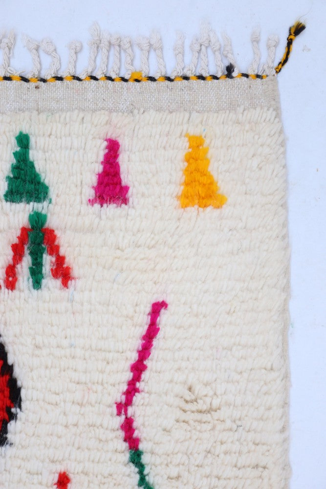 Joyful Collection – Handwoven Moroccan Azilal Wool Rug 202 x 150cm