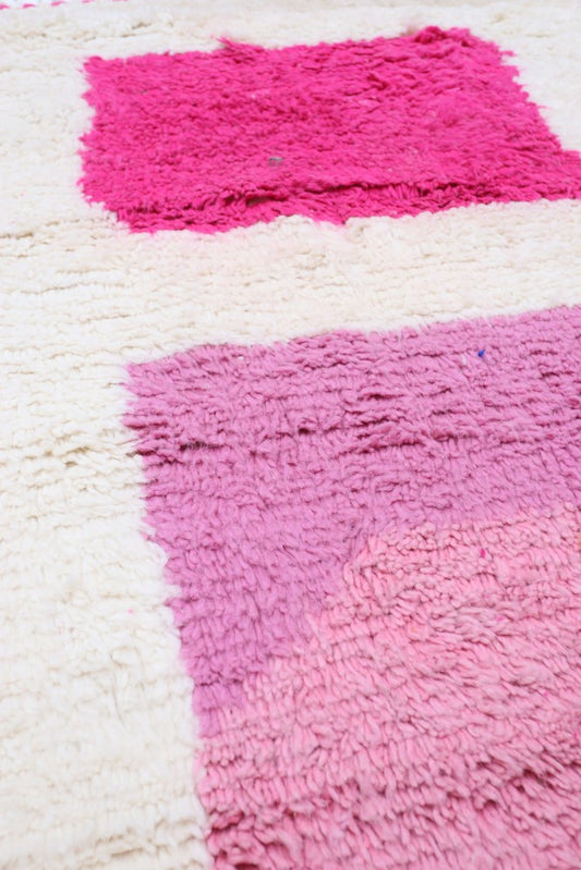 Modern Abstract Pink Shapes 151 x 100cm