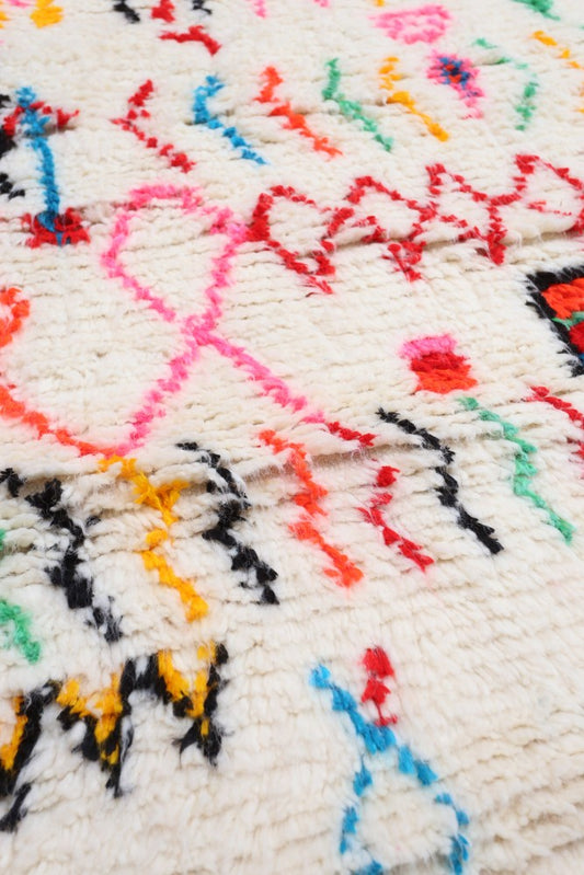 "Joyful Collection" Bohemian Cipher Azilal Wool Rug 153 x 111cm