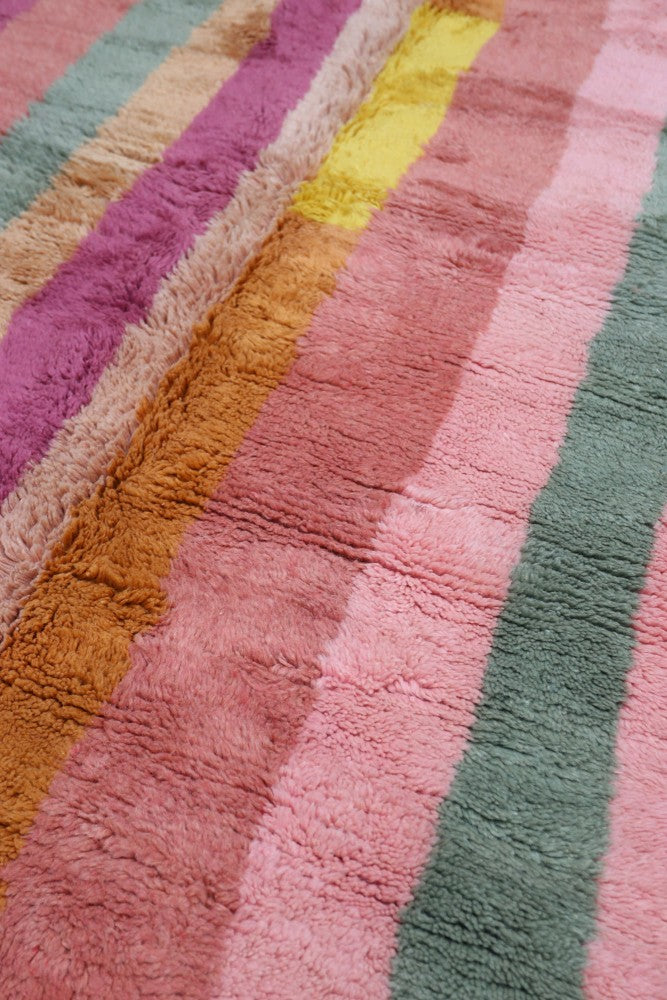 Falling Colors - Handwoven Moroccan Azilal Wool Rug - 250 x 146 cm