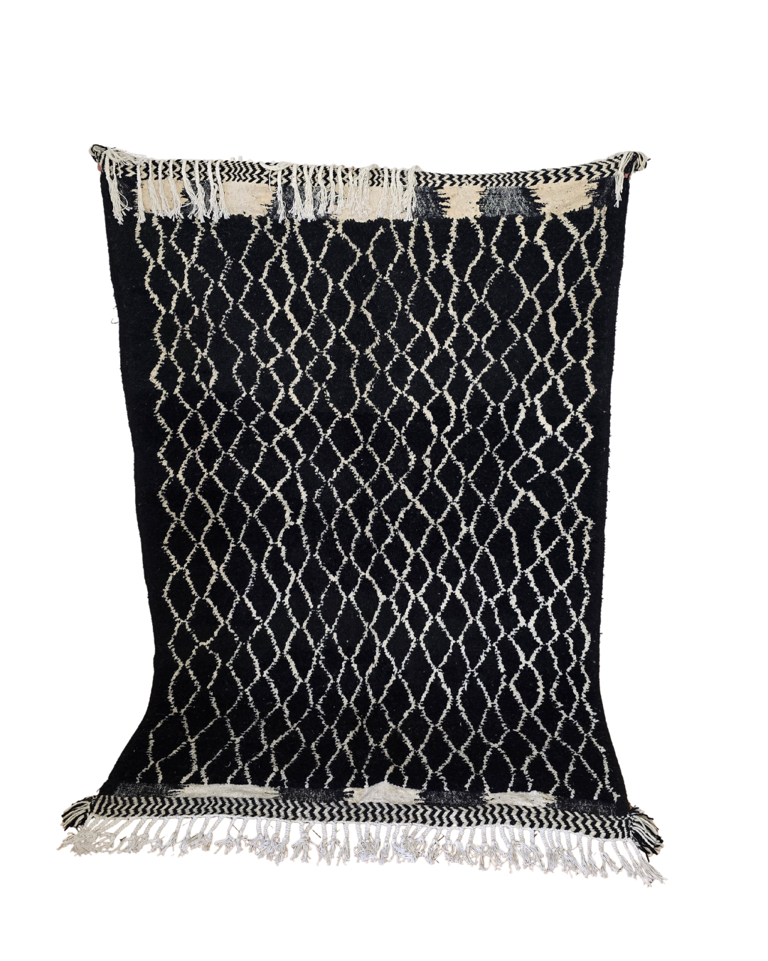 Midnight Cascade – Handmade Azilal Wool Rug