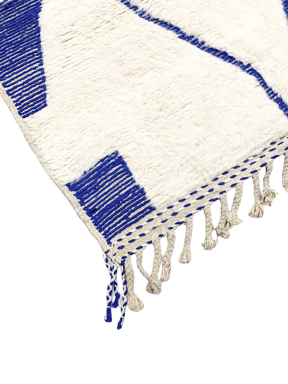 Beni Ouarain Blue Line Rug 308cm x 194cm