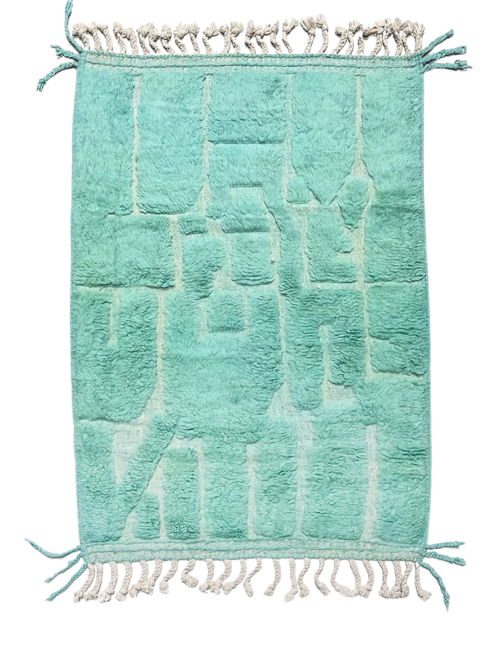 Beni Ouarain in Turquoise - Custom- Made Beni Ourain Wool Rug