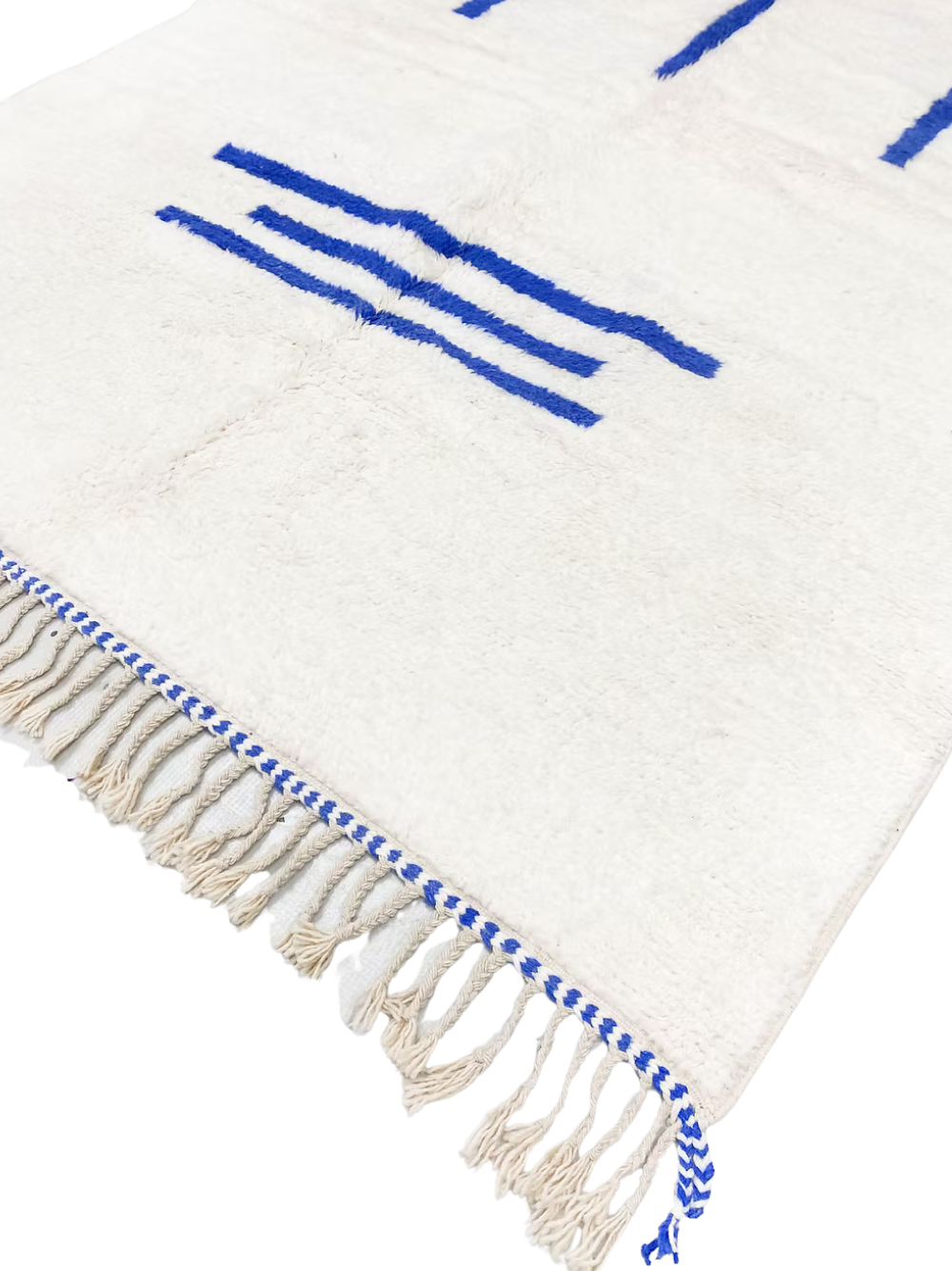 The Minimalist Cipher Beni Ourain Abstract Rug– Custom Made Beni Ourain Wool Rug