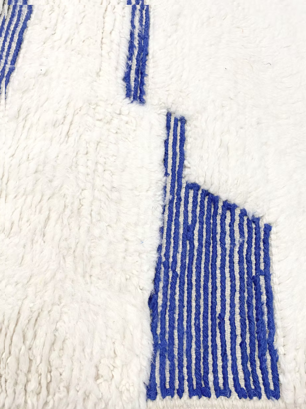 Beni Ouarain Blue Line Rug 308cm x 194cm