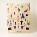 Blue Camel & Earth Azilal Berber Rug 150 x 100 cm