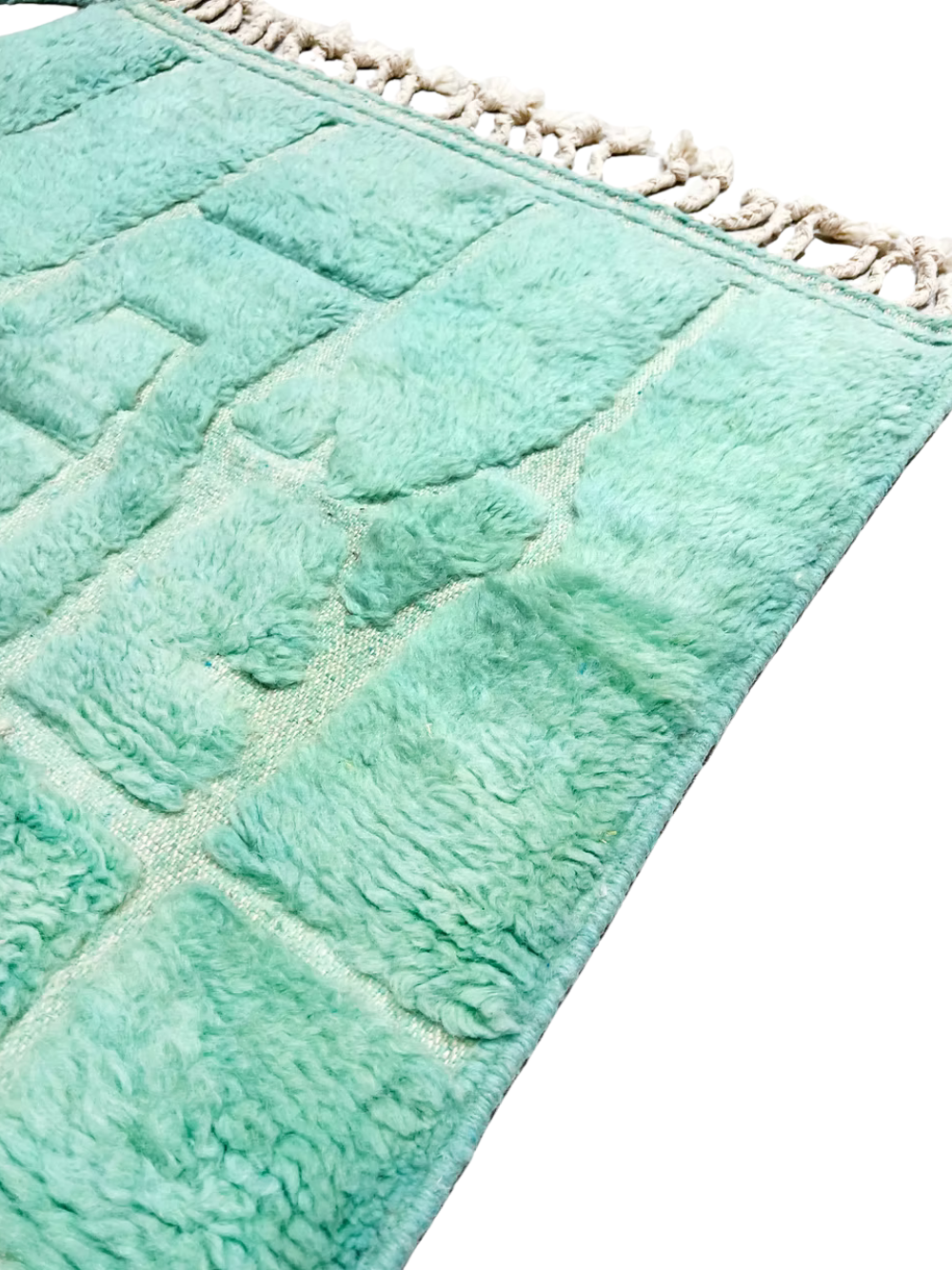 Beni Ouarain in Turquoise - Custom- Made Beni Ourain Wool Rug