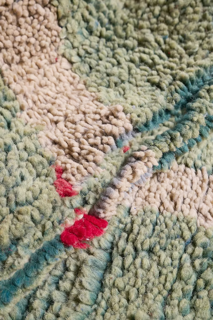 Made to Measure  Boujad  Rug - Pistachio & Raspberry