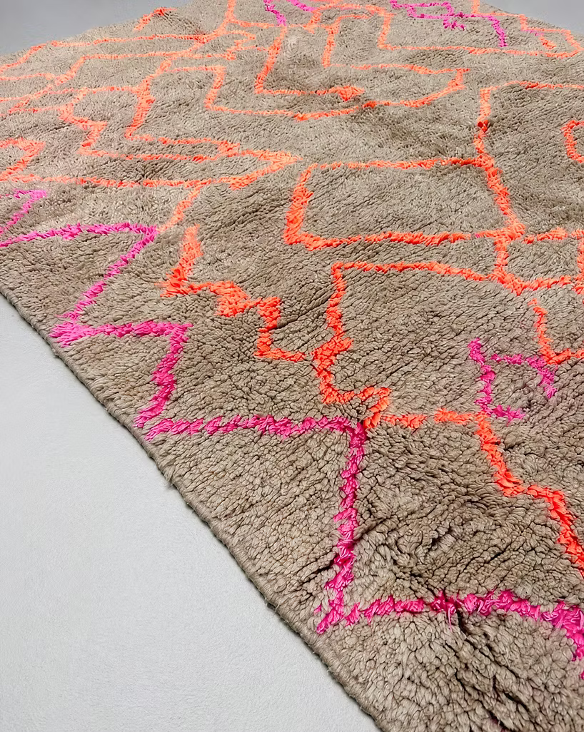 Made to Measure  Azilal  Rug - Coral & Pink
