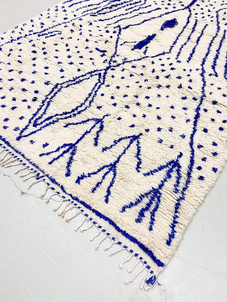 Made to Measure  Azilal  Rug - Electric Blue Dots