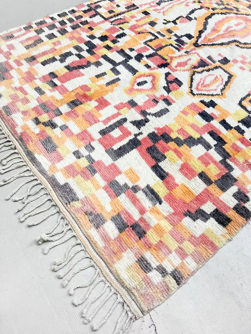 Made to Measure  Boujad  Rug - Peach Mosaic