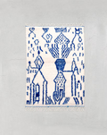 Made to Measure  Azilal  Rug - Cobalt Lines