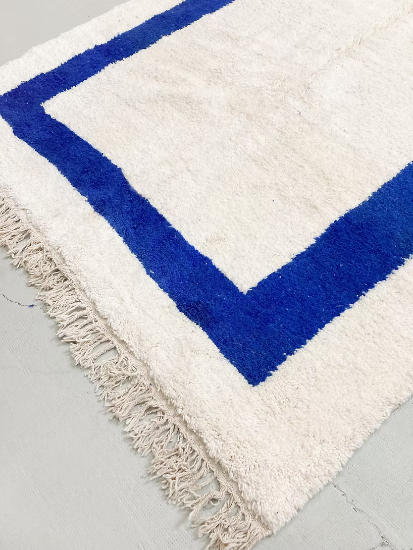 Made to Measure  Azilal  Rug - Blue Frame