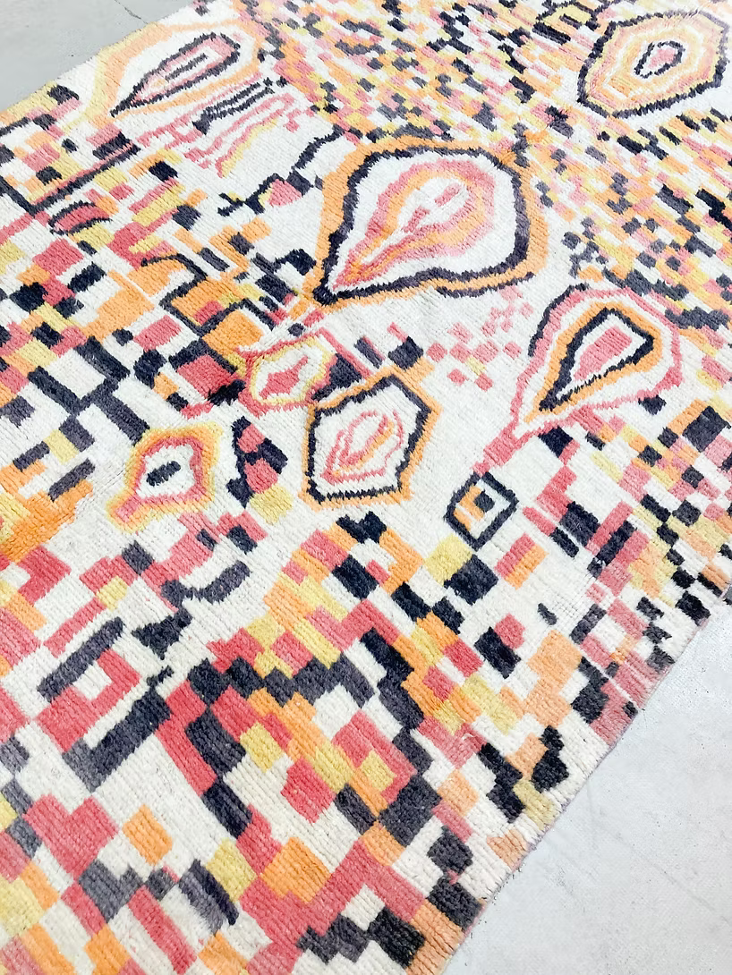Made to Measure  Boujad  Rug - Peach Mosaic