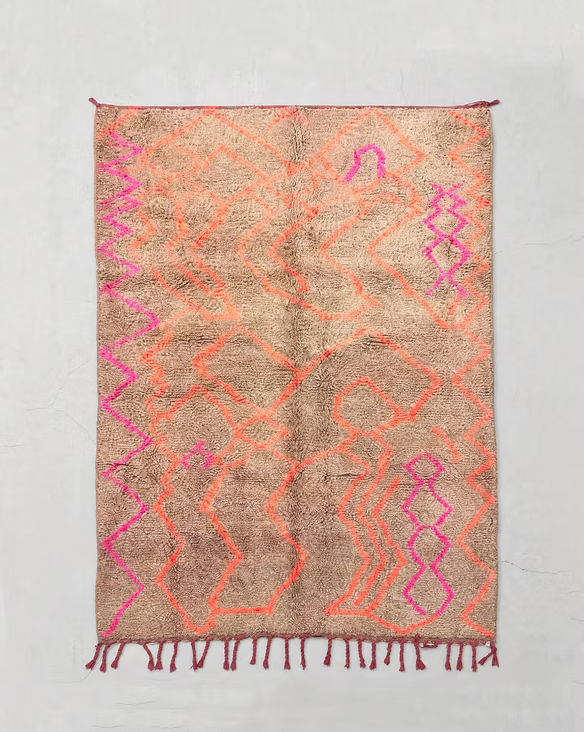 Made to Measure  Azilal  Rug - Coral & Pink