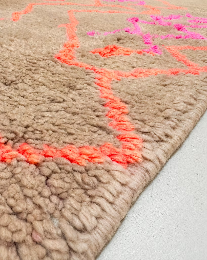 Made to Measure  Azilal  Rug - Coral & Pink