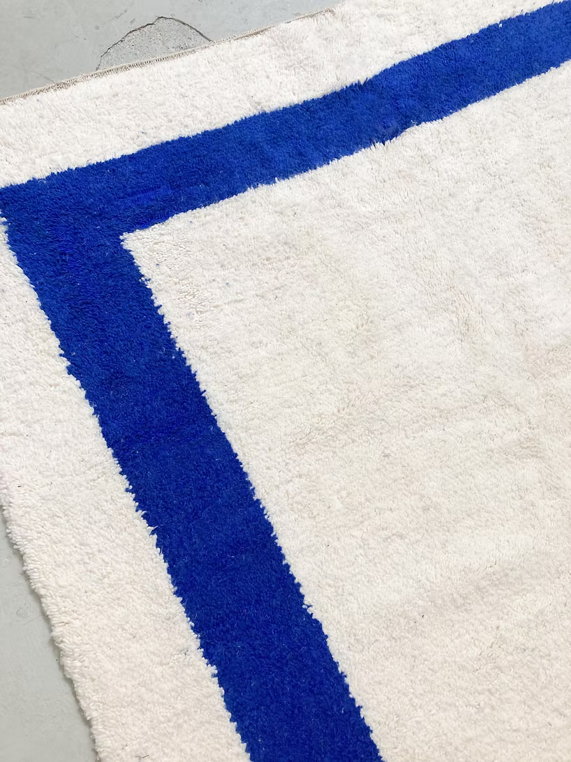 Made to Measure  Azilal  Rug - Blue Frame