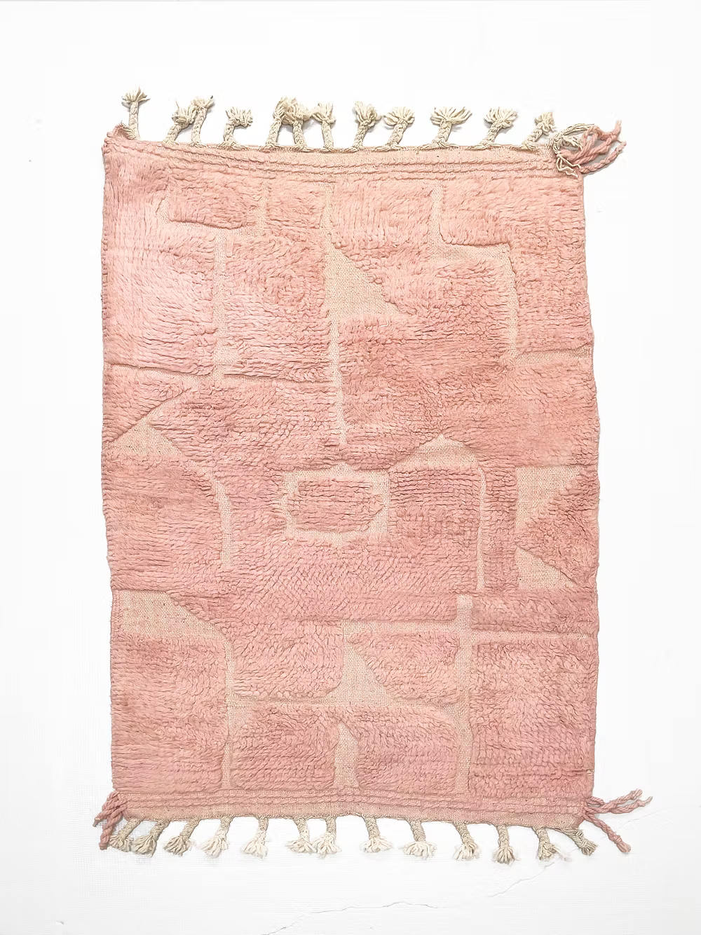 The Dusty Rose Heritage Beni Ourain Statement – Custom Made Beni Ourain Wool Rug