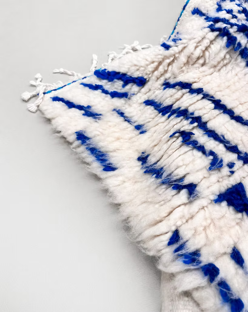 Made to Measure  Azilal  Rug - Cobalt Lines