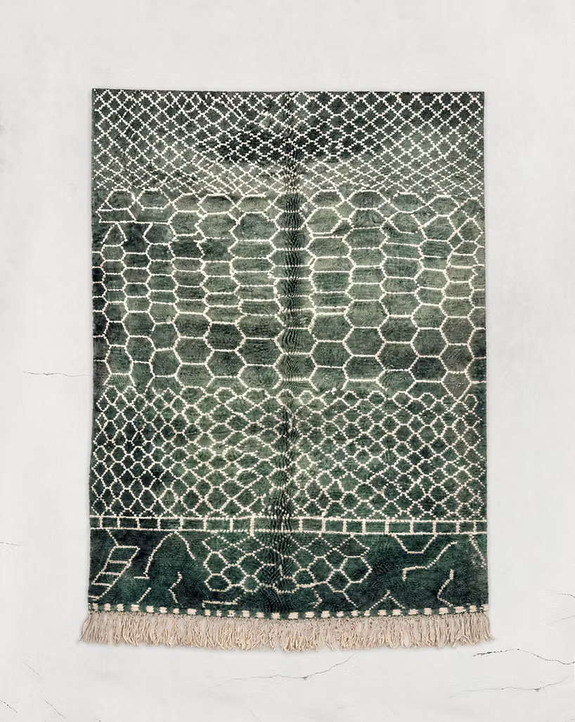 Made to Measure  Boujad  Rug - Forest Green
