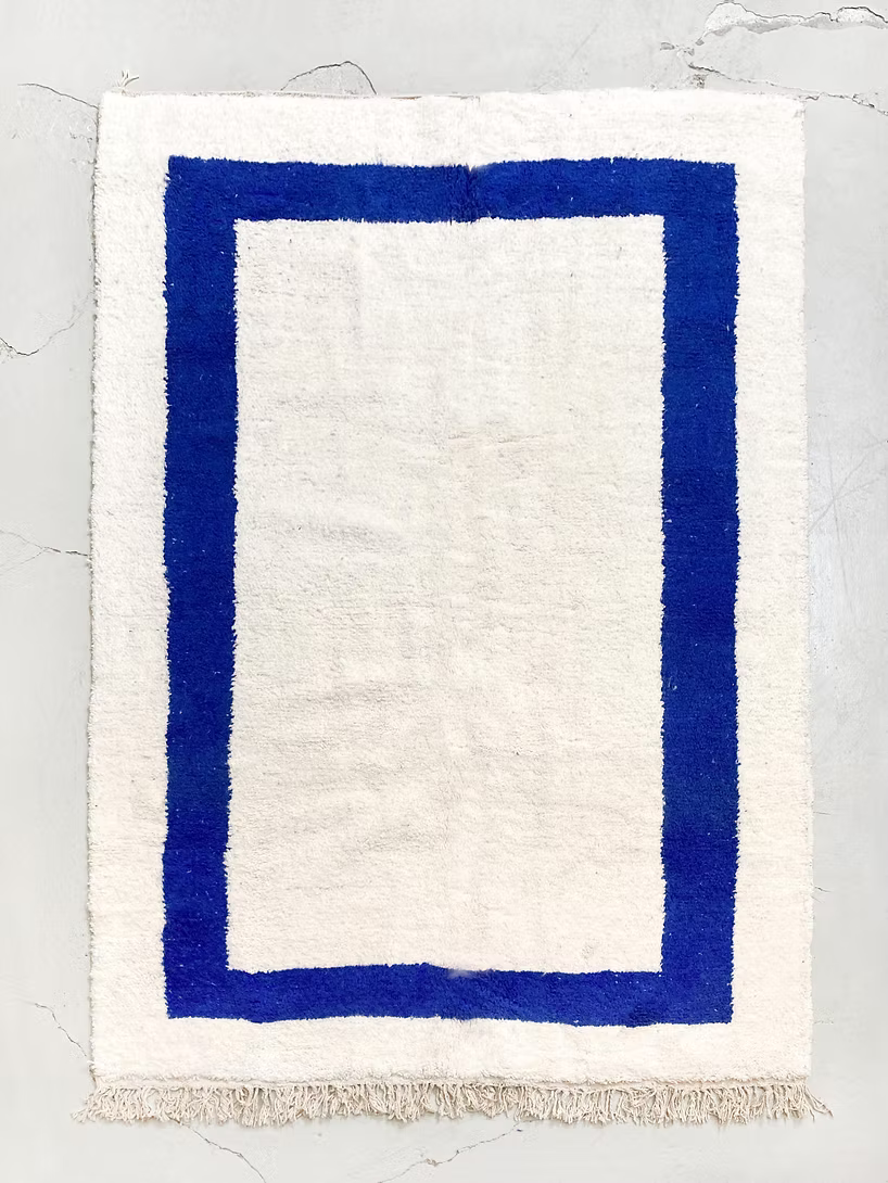 Made to Measure  Azilal  Rug - Blue Frame