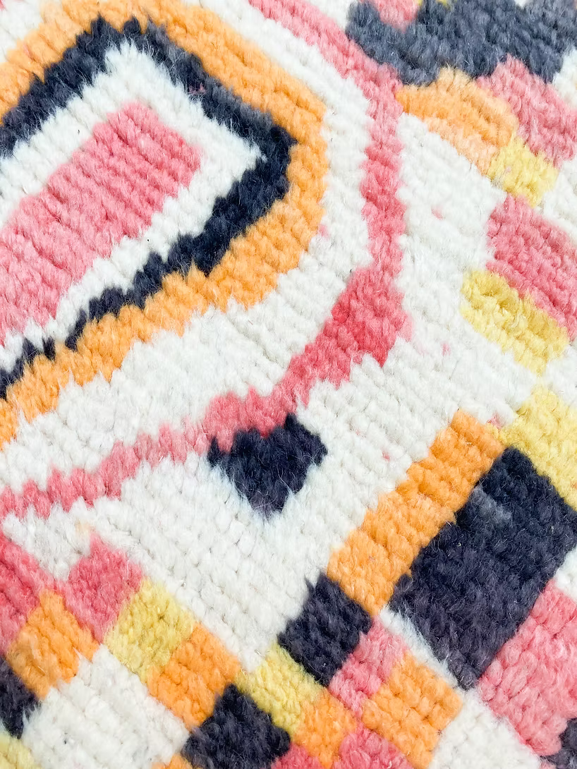 Made to Measure  Boujad  Rug - Peach Mosaic