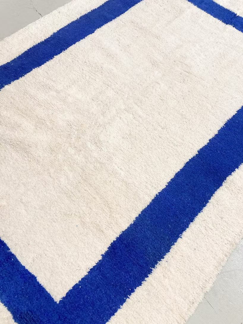 Made to Measure  Azilal  Rug - Blue Frame