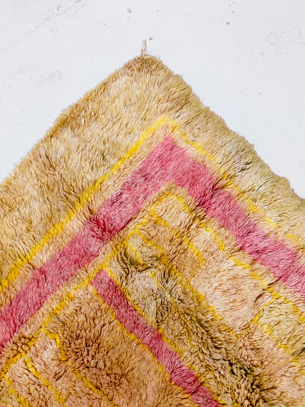 Saffron Sunset Shaggy - Custom - Made Azilal Wool Rug