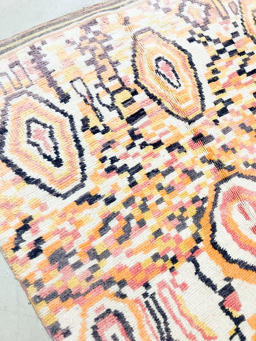 Made to Measure  Boujad  Rug - Peach Mosaic