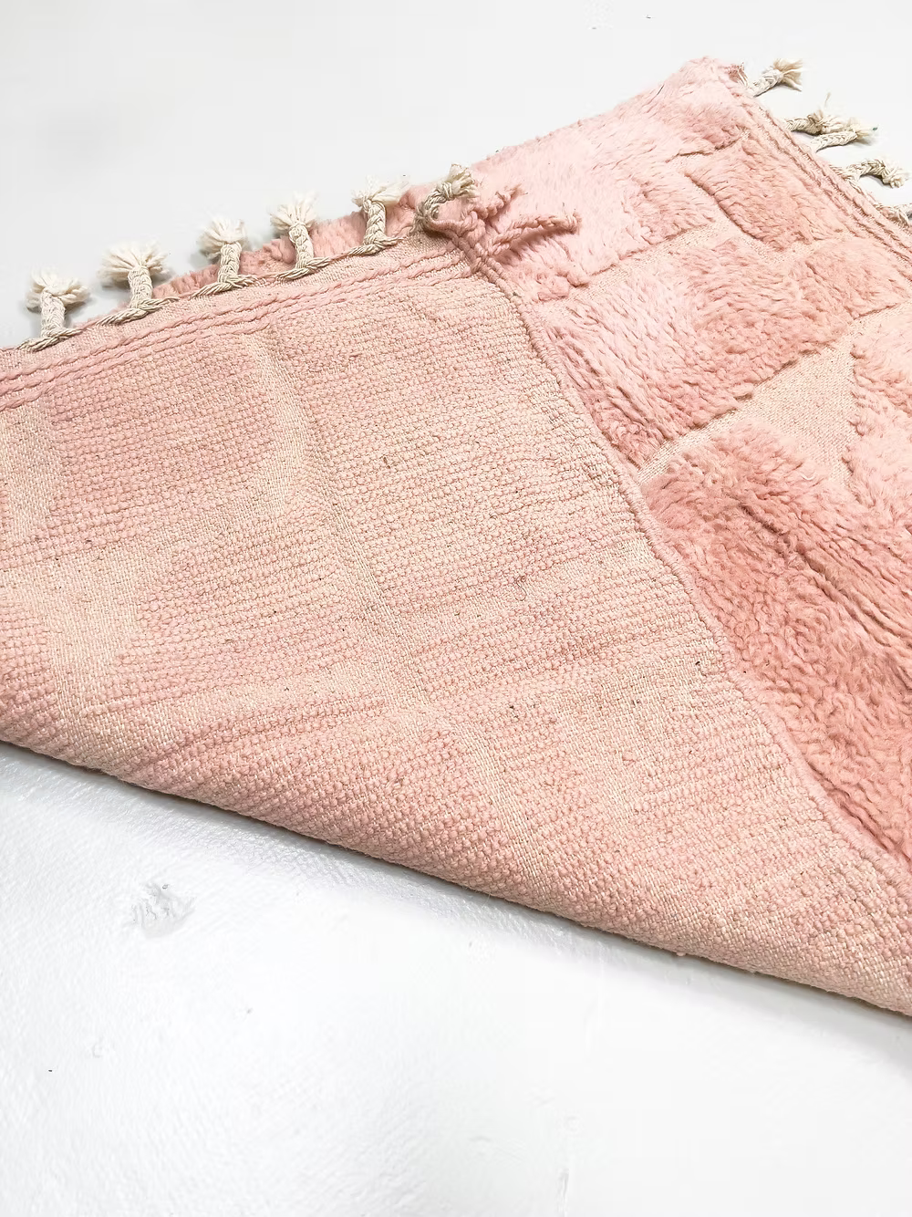 The Dusty Rose Heritage Beni Ourain Statement – Custom Made Beni Ourain Wool Rug