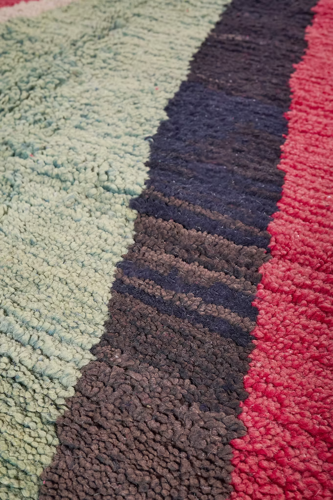 Made to Measure  Boujad  Rug - Pistachio & Raspberry