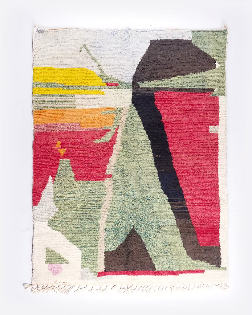 Made to Measure  Boujad  Rug - Pistachio & Raspberry