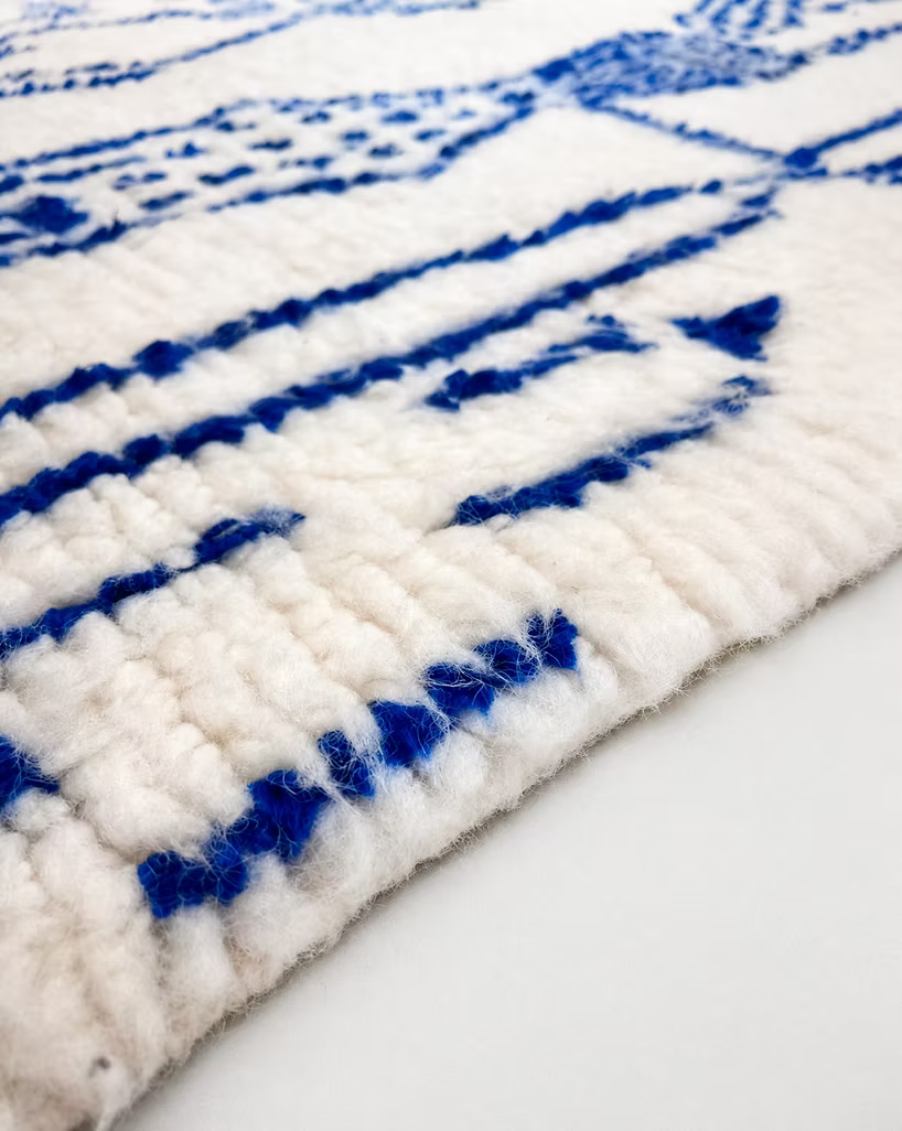 Made to Measure  Azilal  Rug - Cobalt Lines