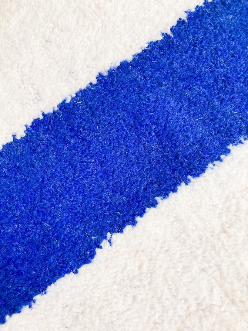 Made to Measure  Azilal  Rug - Blue Frame