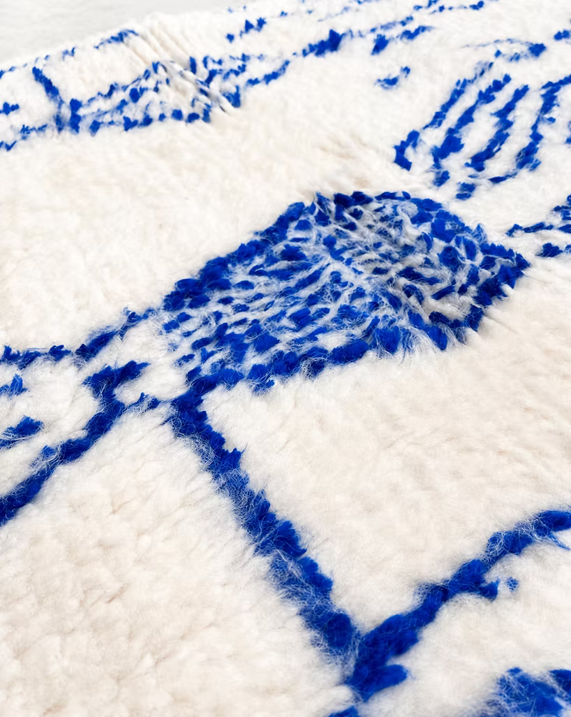 Made to Measure  Azilal  Rug - Cobalt Lines
