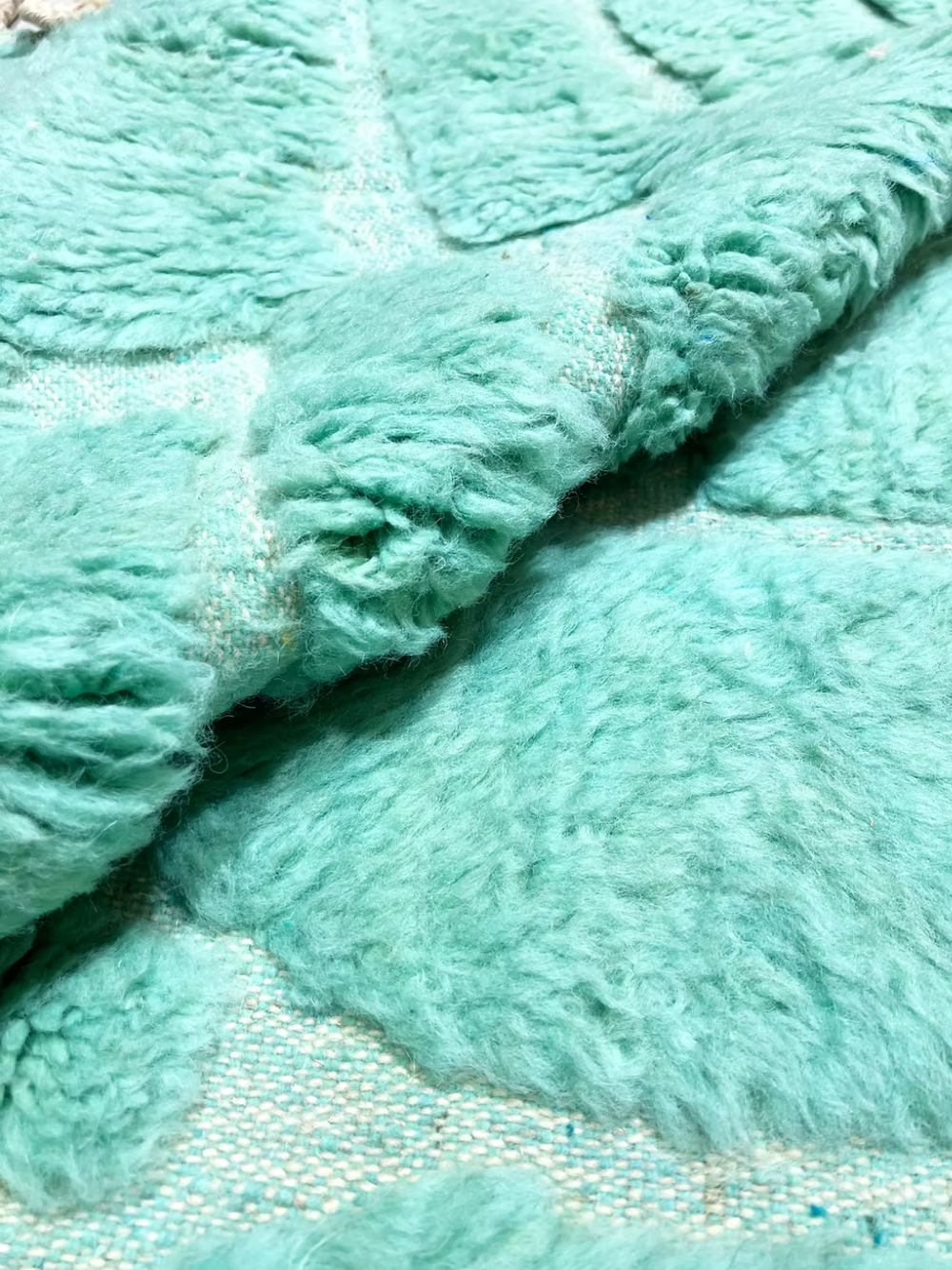 Beni Ouarain in Turquoise - Custom- Made Beni Ourain Wool Rug