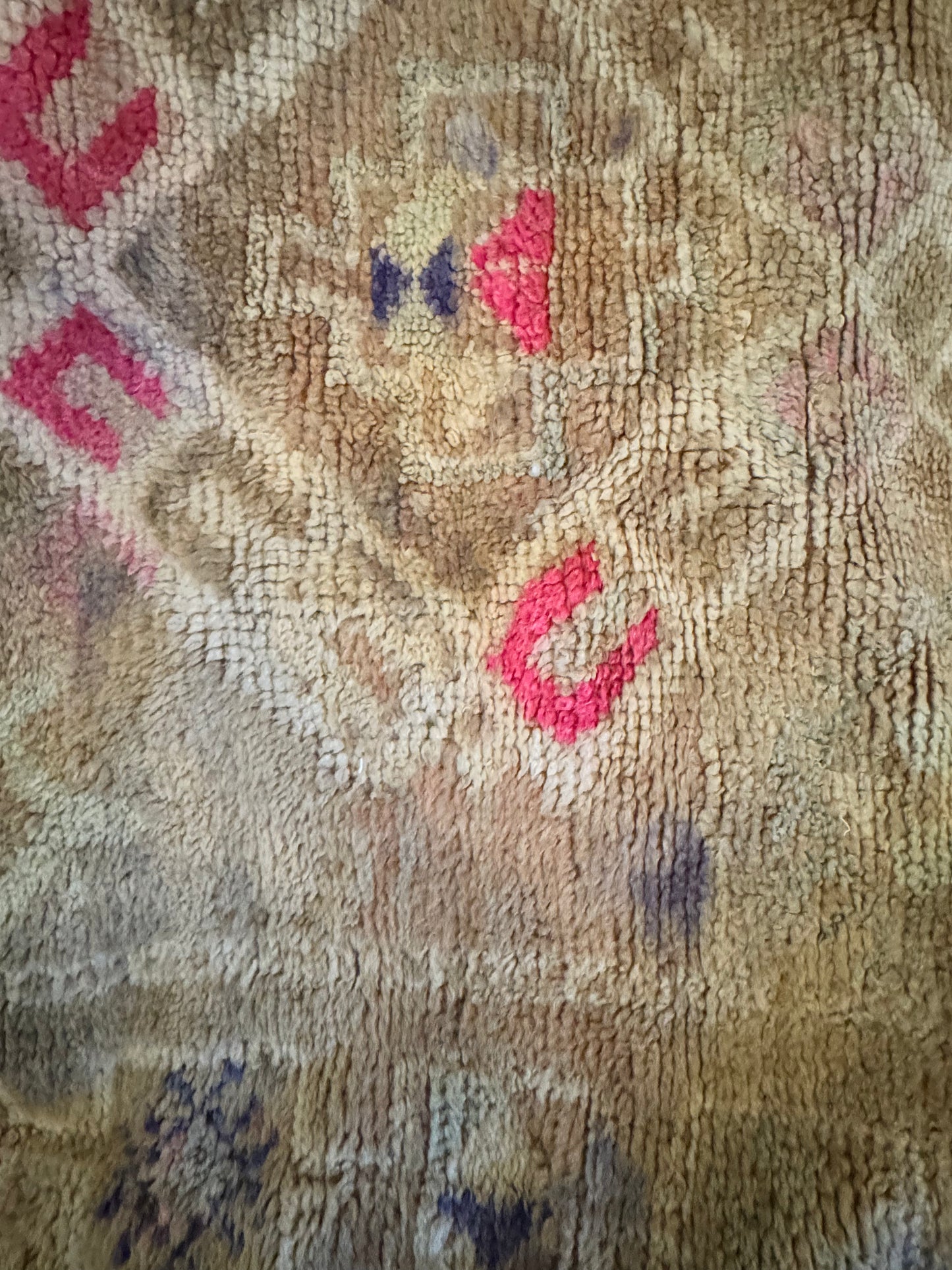 Dusty Diamond  Vintage Berber Pouf