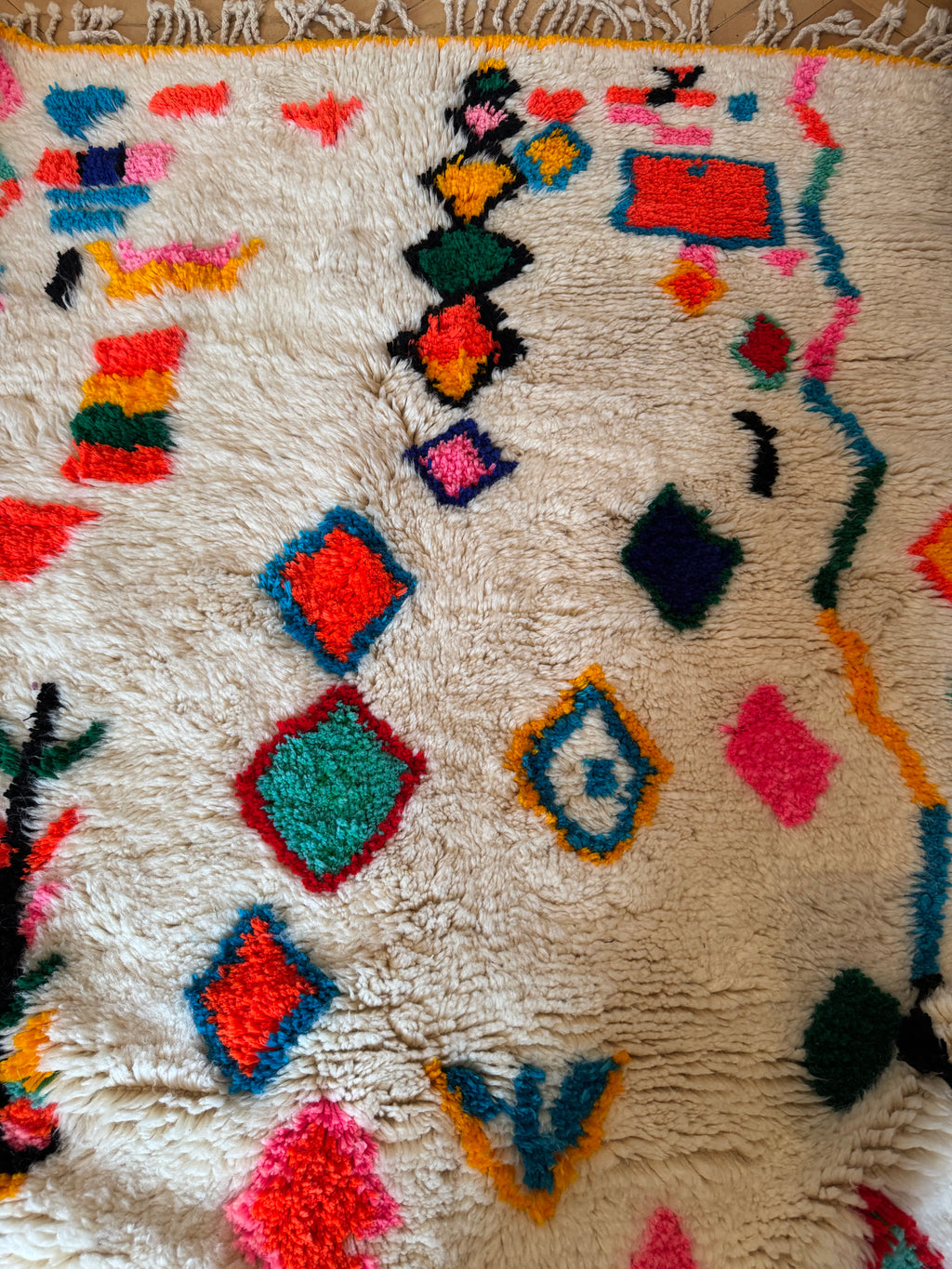 "Joyful Collection" Celebration Symbols Azilal Rug  250x150 cm