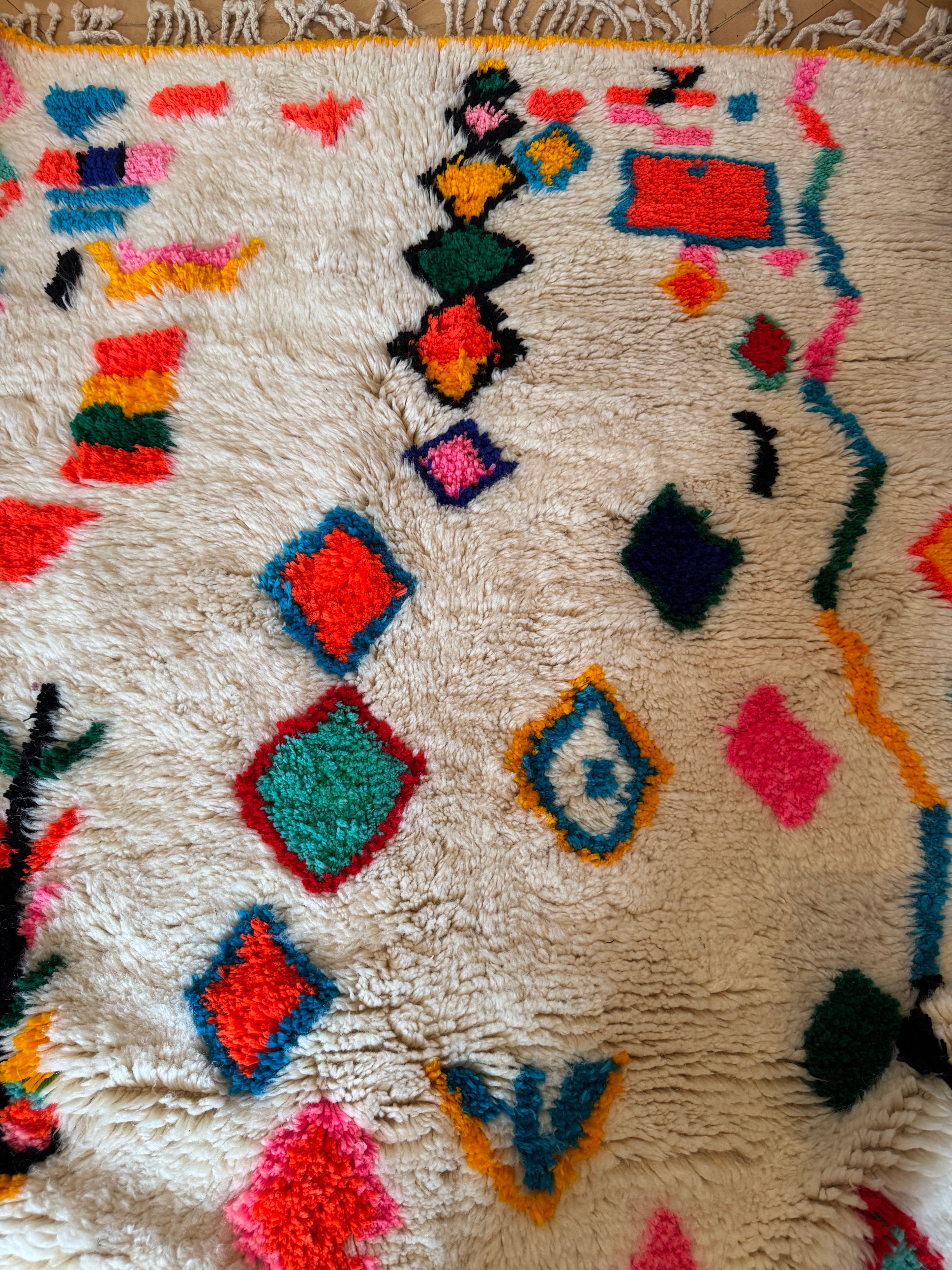 "Joyful Collection" Celebration Symbols Azilal Rug  250x150 cm