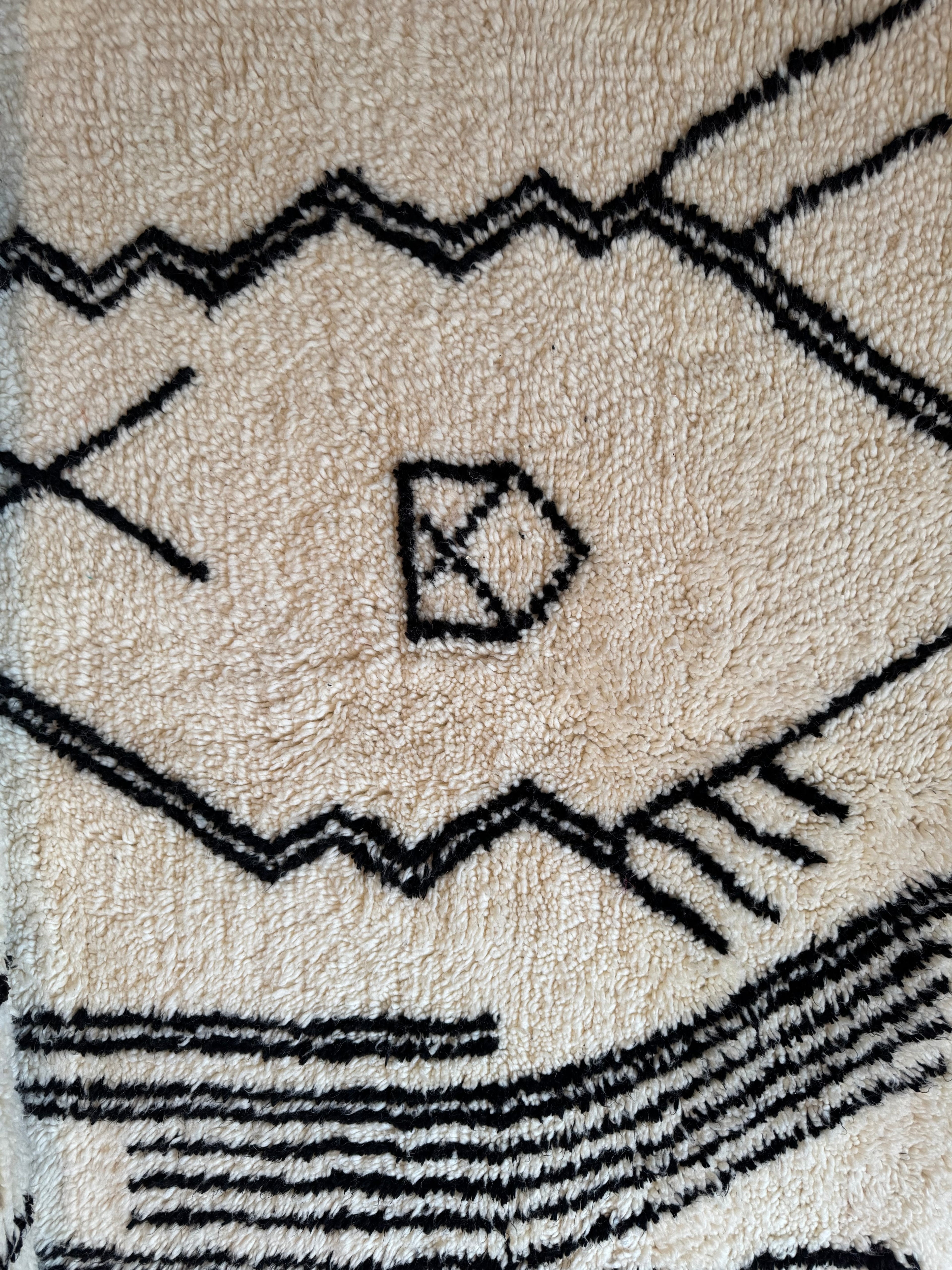 Tribal Symbols in Monochrome 250x150 cm