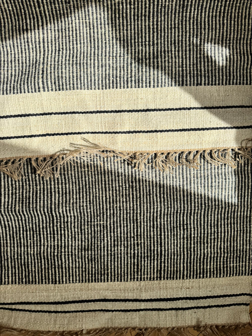 Artisan Linear Jute & Wool Turkish Kilim – 90x150 cm