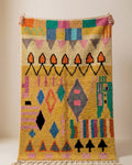 Vibrant Tribal Yellow Boujad Wool Rug  250x150