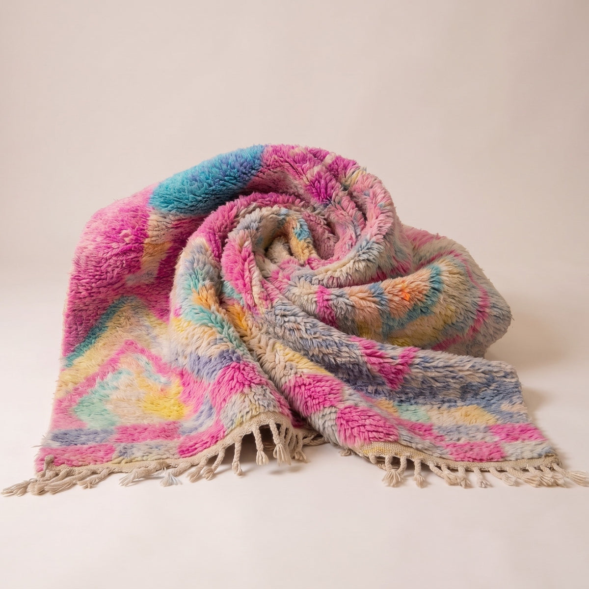 Made to Measure  Boujad  Rug - Magenta & Turquoise